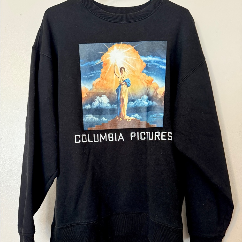 Black Columbia Pictures Graphic Crewneck Sweatshirt
